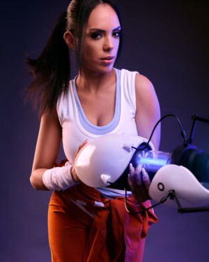 Katrina Moreno Portal Chell VR Cosplay X 4