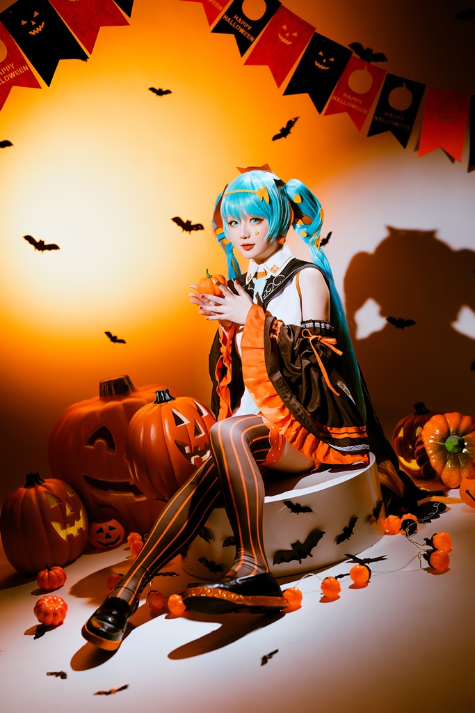 Hoshilily 星之迟迟 Hatsune Miku Halloween 13