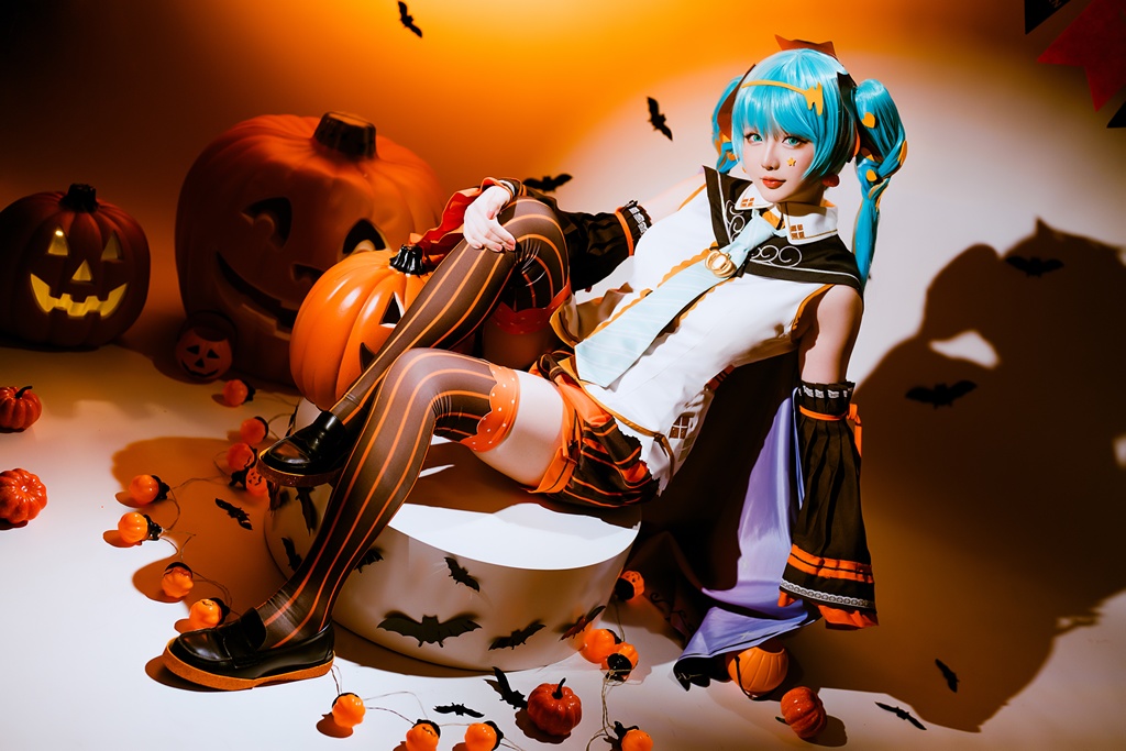 Hoshilily 星之迟迟 Hatsune Miku Halloween 15