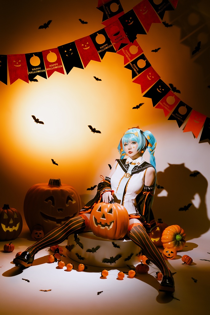 Hoshilily 星之迟迟 Hatsune Miku Halloween 18