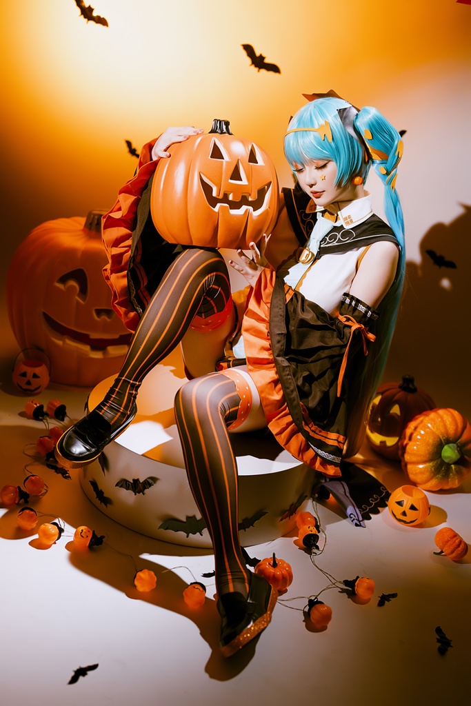 Hoshilily 星之迟迟 Hatsune Miku Halloween 19