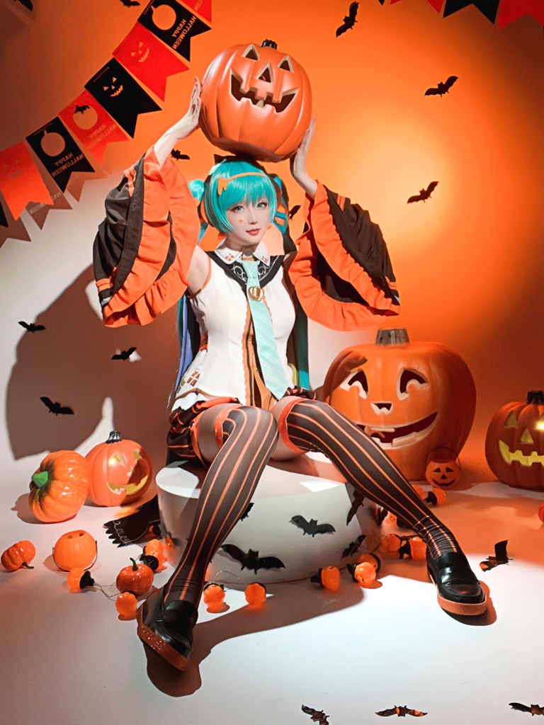 Hoshilily 星之迟迟 Hatsune Miku Halloween 28